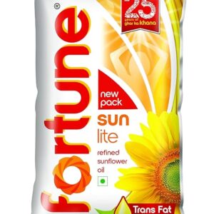 Fortune Sunlite Refined Sunflower Oil, 870gm/800gm Pouch (Weight May Vary)9